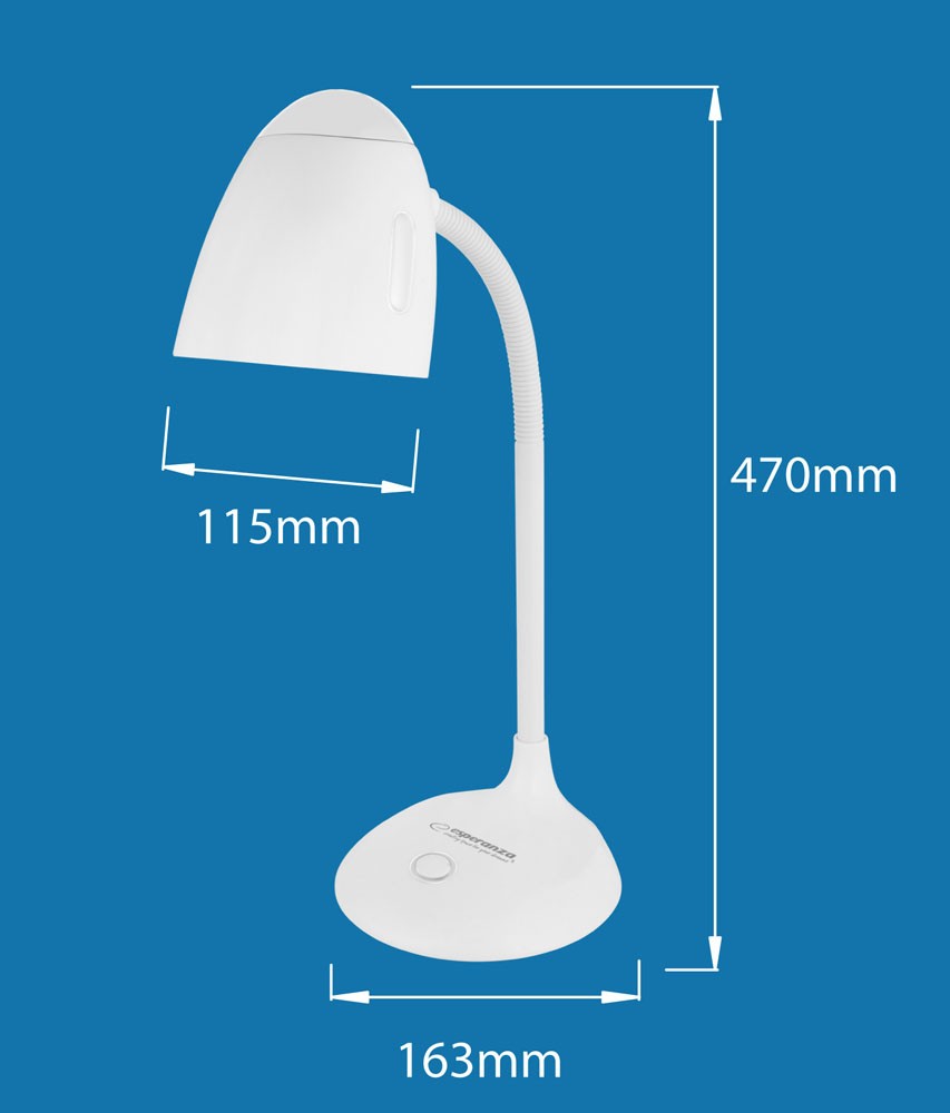 Lampe de bureau flexible noire E27 contre le manque de lumière - 3
