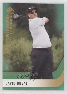 2021 SP Authentic Spectrum FX Legends Achievement Green /50 David Duval 3d2