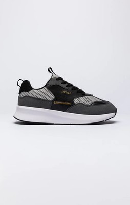 Siksilk Wirra Runner Mesh Damen Sneaker grau/schwarz/weiß - UK3 UVP 85,00 £