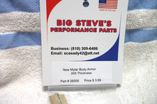 New 1/2 wide Mylar body armor. .005 Thickness