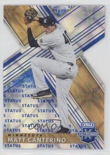 2019 Panini Elite Extra Edition Status Blue Die-Cut 72/75 Matt Canterino #54 s3g