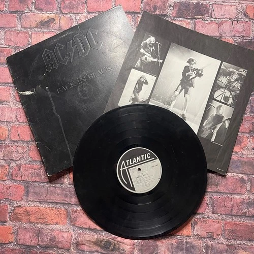AC/DC "Back in Black" 1980 Vinyl LP Atlantic SD-16018 Good/Fair