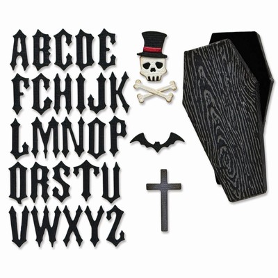 Sizzix Tim Holtz Thinlits Die Vault Coffin Box 3pcs