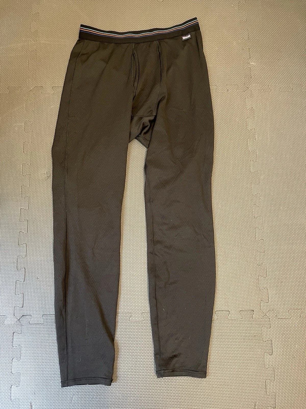 PATAGONIA Capilene Midweight Underlayer Pants Bottom Mens Small Black