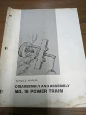 Caterpillar Disassembley And Assembly No. 16 Power Train Service Manual