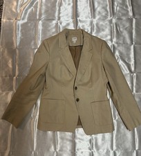 Excellent condition J. Crew Career Blazer Lined Long Sleeve Beige Sz 10