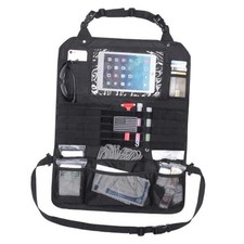 Tactical Car Seat Back Organizer Upgraded Tactical Molle Seatback Cover Black
