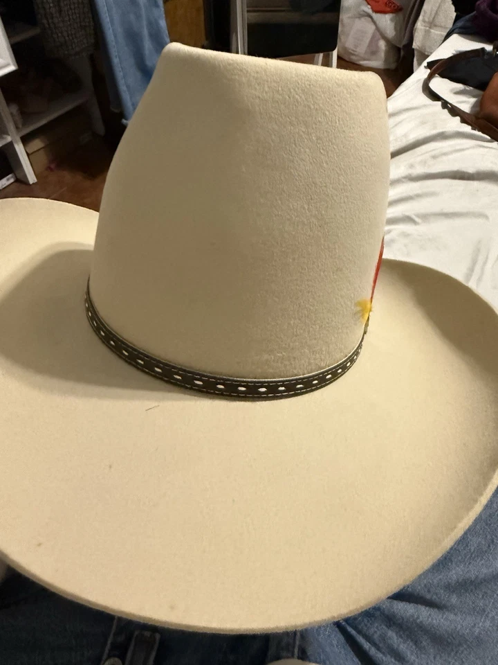 Sombrero de vaquero occidental Stetson años 50 60 3/8 Foto 2 de 4