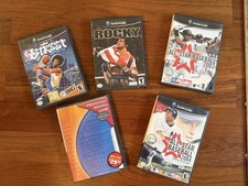 Lot of 5 Nintendo GameCube Games - NBA Street, Rocky, 007 Nightfire + Sports