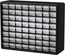 Akro-Mils 64-Drawer Plastic Drawer Storage Cabinet for Garage Organization, B...