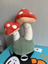 Jellycat Amuseables Pair Of Toadstools BNWT Displayed Only Brand New With Tags