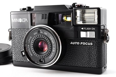 [Near MINT w/Cap]Minolta Hi-Matic AF-D 35mm Point & Shoot Film Camera From JAPAN