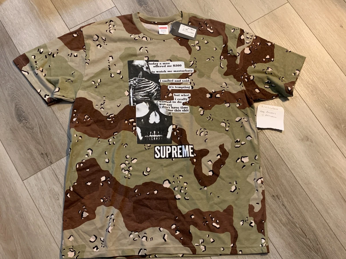 Supreme男式迷彩T恤| eBay