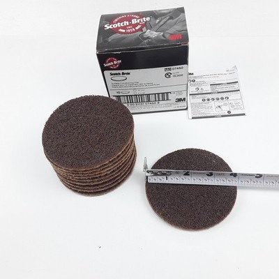 3M Automotive 07450 4'' Scotch Brite Surface Conditioning Discs Coarse Brown 10pk
