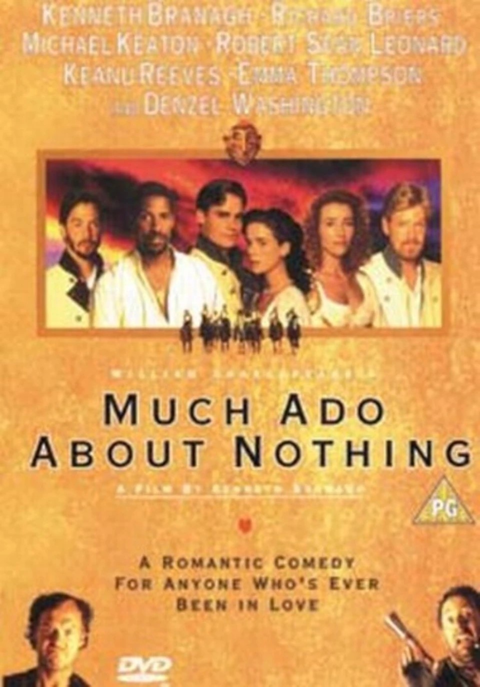MUCH ADO ABOUT NOTHING DVD NEW SEALED KENNETH BRANAGH RICHARD BRIERS #PB