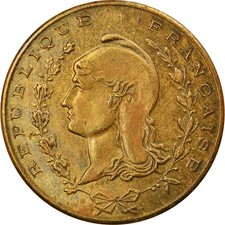 [#894668] Coin, Algeria, Bône, Franc, Undated (1915), AU, Brass, Elie:15.3