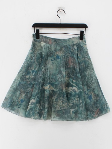 Alba Moda Women's Mini Skirt W 28 in Blue Graphic 100% Other Short Mini - Picture 5 of 5