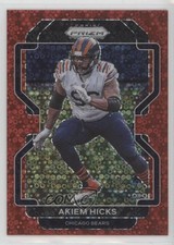2021 Panini Prizm No Huddle Red Prizm 16/50 Akiem Hicks #162 3hd