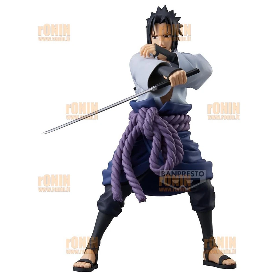 SASUKE UCHIHA - GRANDISTA - NARUTO BANPRESTO FIGURE NEW & SEALED 24 cm - Immagine 3 di 4