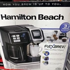 Hamilton Beach Flexbrew 3-Way Single Serve Coffee Maker, 12 Cup, K-cup, NEW