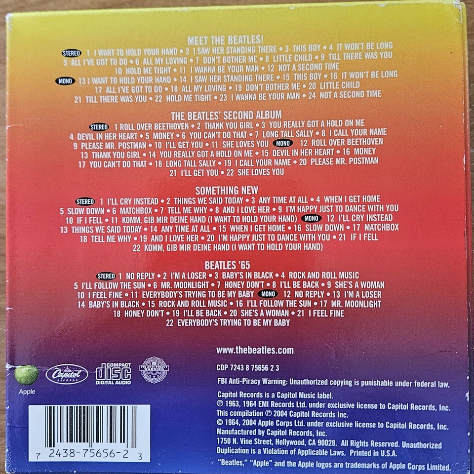 The Beatles - The Capitol Albums Vol. 1 (CDP 7243 8 75656 2 3) 4 CD box set - Image 2 of 2