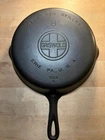 GRISWOLD No. 8 Large Block Logo Cast Iron Skillet 704 A Sits Flat