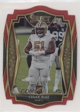 2020 Panini Select Premier Level Red Prizm Die-Cut Cesar Ruiz #191 0l88
