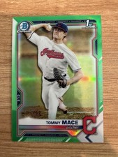 2021 Bowman Chrome 1st Tommy Mace True GREEN Refractor /99
