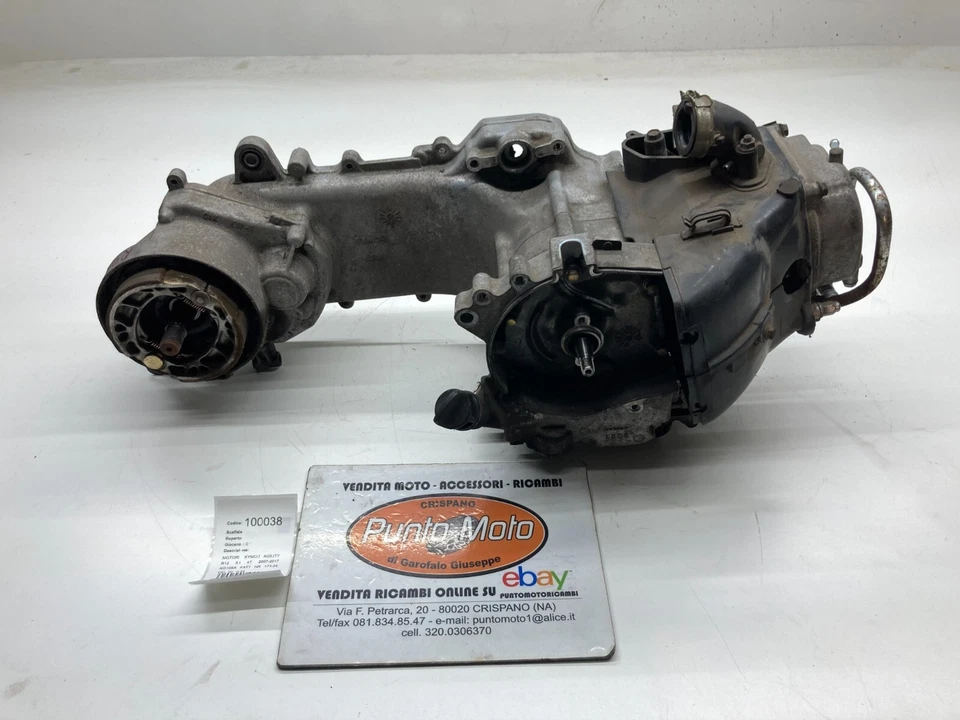 BLOC MOTEUR COMPLET KYMCO AGILITY R12 50 4T 2007-2009-2012-2017 KG10SA - Photo 3/4