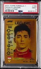 2020 TOPPS FORMULA 1 TURBO ATTAX #180 CHARLES LECLERC PSA 9