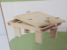 Sofa Armrest Tray with Storage Box,Sofa Arm Table Mobile Phone Stand Side Table