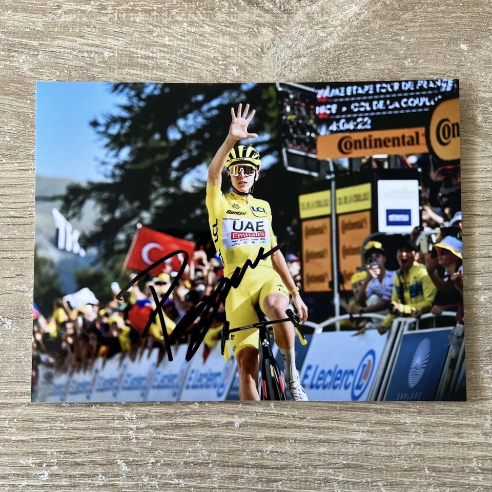CYCLISME CYCLING WIELRENNEN PHOTO DÉDICACÉE TADEJ POGACAR TDF 2025 - Photo 1/1
