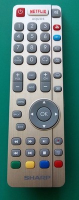 Originaler Fernbedienung Sharp Für TV AQUOS Modell LC65CUG8052E