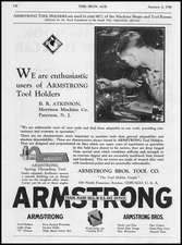 1930 B. R. Atkinson Morrison Machine Co. Photo Armstrong Bros. Tool Co. Print Ad