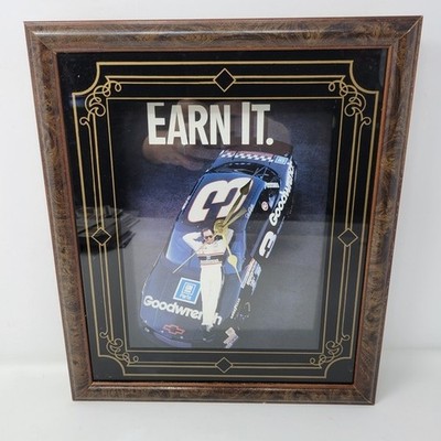 Dale Earnhardt Sr Earn It Clock NASCAR Racing Vintage Wall Clock