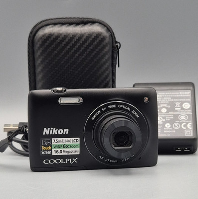 Nikon Coolpix S4200 rot Kompaktkamera CCD 16MP 6x Zoom Y2K GETESTET Ladegerät SD