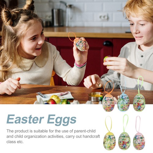 12Pcs Easter Egg Toy Colorful Easter Egg Decoration Hand-painted Decor Kids Toy - Imagen 3 de 12