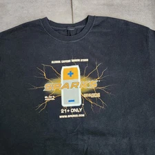 2000s Y2k Rare Sparks Alcoholic Energy Drink Promotional T-shirt Sz.XL 4Loko...