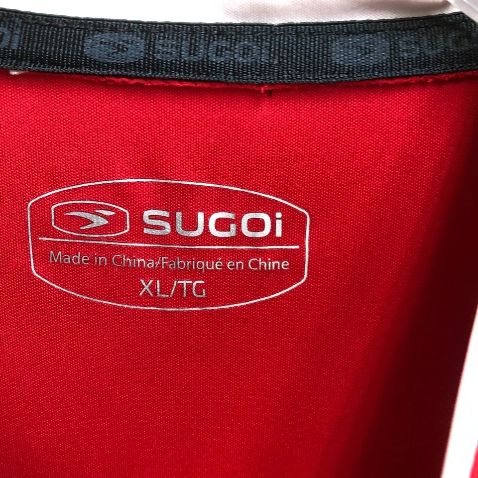 Sugoi Cycling Jersey Extra Large Adult Red Full Zip Short Sleeve Performance Men - Image 4 of 4