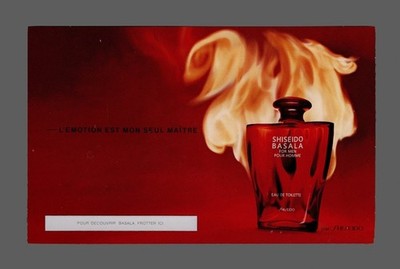 Ansichtskartenformat - Basala pour Man von Shiseido beidseitig