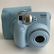 Fujifilm Instax Mini 7S Blue 60mm Lens Built-In Flash Instant Camera TESTED