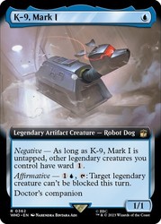 K-9, Mark I (Extended Art) #362 Foil - Universes Beyond: Doctor Who MTG