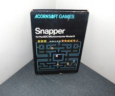 Acornsoft Snapper Pac Man Klon für BBC Micro Kassette verpackt *funktioniert*
