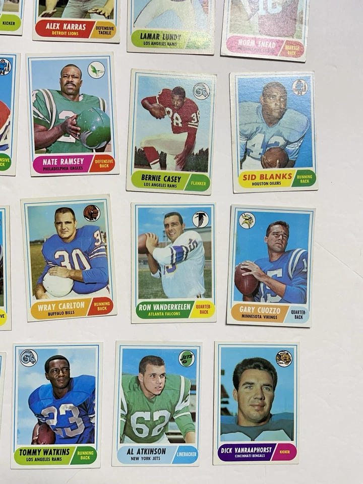 1968 TOPPS Football Cards Nice Lot of 25 - Image 4 of 4
