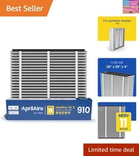 MERV 11 910 Replacement Filter for Aprilaire 1910 - Reduces Allergens, 25x20x4