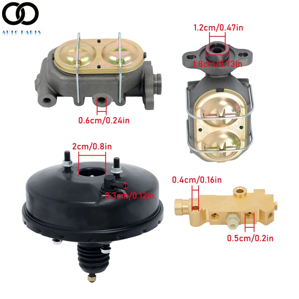 Disc Brake Conversion Kit With Dual Calipers For GM A F X Body Chevy 1964-1972 - Изображение 2 из 4