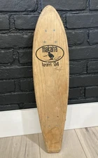 Vintage 1970's MAKAHA TEAM 24 BRUCE LOGAN Original Wood COMPLETE SKATEBOARD RARE