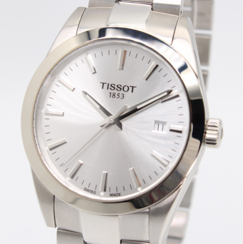 TISSOT Gentleman T127.410.11.031.00 Silver Dial Mens Watch 40 mm