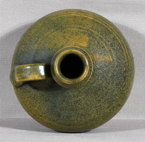 Jugtown Ware Green Squat Syrup Jug 4 1/2 Inches Tall - Picture 7 of 9