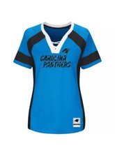 Women's Majestic Carolina Panthers Draft Me Fashion Top- Med. MSRP $55